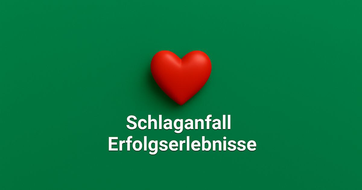 Schlaganfall Erfolgserlebnisse